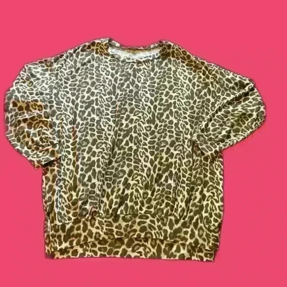 Jodifl Cheetah Brushed Cotton Top Size Medium‎ - Picture 1 of 6